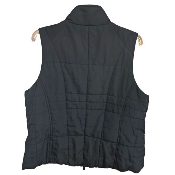 Althletic Works Woman Women’s Size 1X Black Quilted Zip Up Vest Pockets - Picture 10 of 12